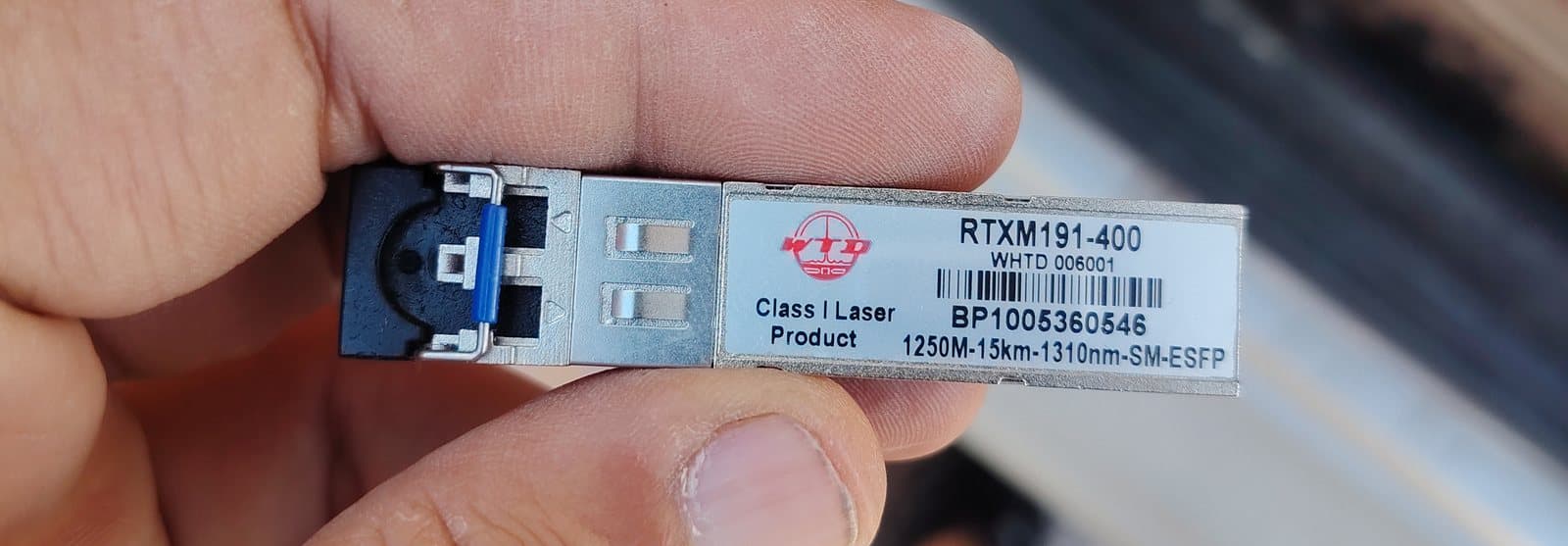 Tek modlu fiber SFP modülü, 1310 nm, 15 km menzilli